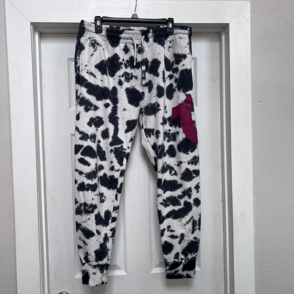 True Religion Classic Jogger Sweatpants Men’s Large Black Tie Dye